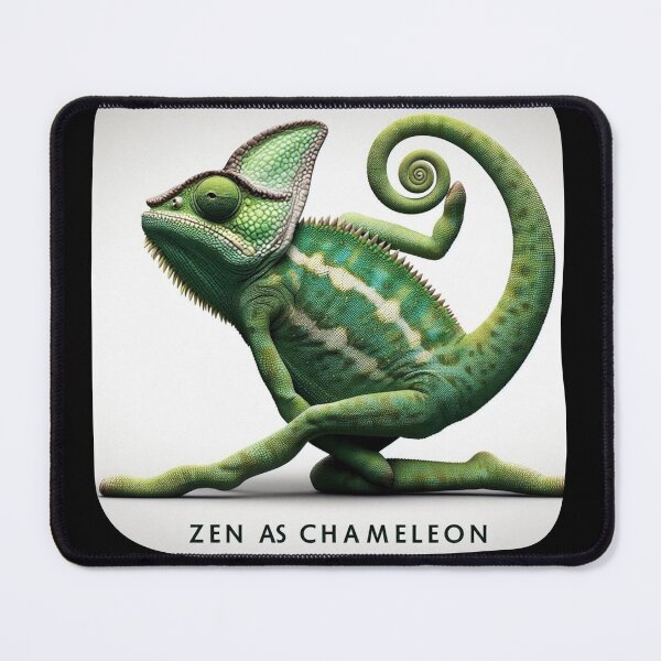 Item preview, Calm Chameleon Chaturanga designed and sold by HeadTurningArt.