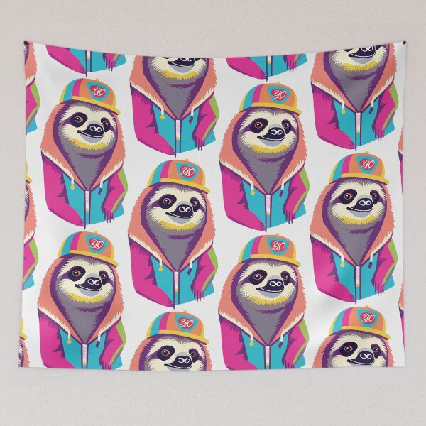 Item preview, Sloth in hip hop rapper cap designed and sold by portokalis.