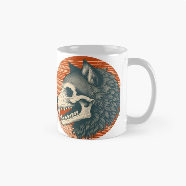 Item preview, Vintage skull werewolf ( wolf ) designed and sold by Lykaon Art.