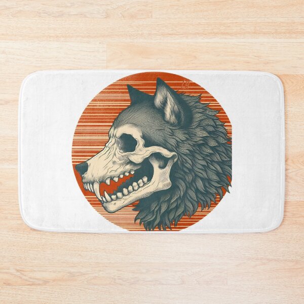 Item preview, Vintage skull werewolf ( wolf ) designed and sold by Lykaon Art.