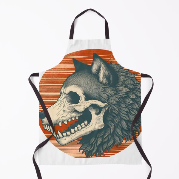 Item preview, Vintage skull werewolf ( wolf ) designed and sold by Lykaon Art.