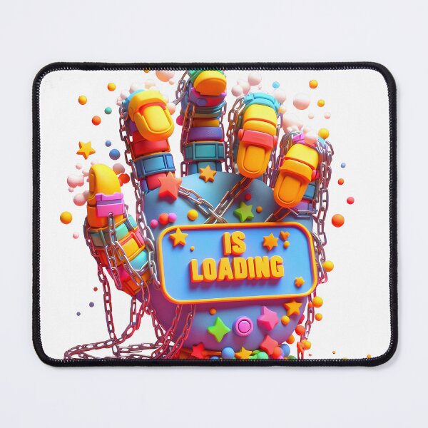 Item preview, Hand with IS LOADING text designed and sold by Glariix.