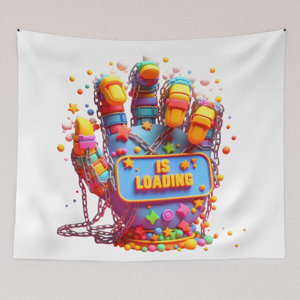 Item preview, Hand with IS LOADING text designed and sold by Glariix.