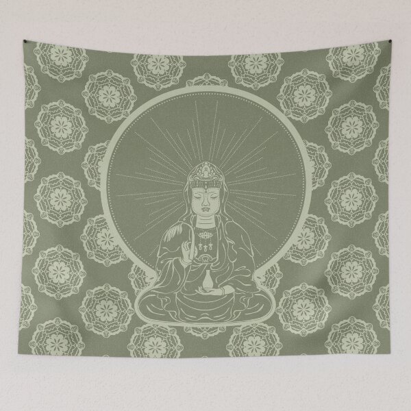 Item preview, Kuan Yin Sattva - Sage + Tea designed and sold by Irene Estelle.