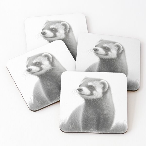 Item preview, Black and white wolverine pencil drawing designed and sold by Pencil-Art.