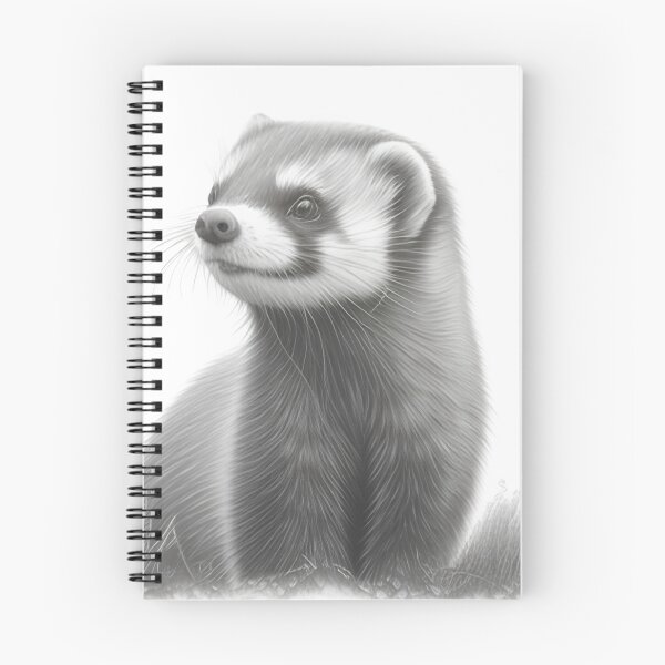 Item preview, Black and white wolverine pencil drawing designed and sold by Pencil-Art.