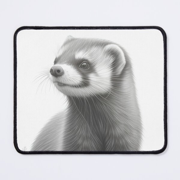 Item preview, Black and white wolverine pencil drawing designed and sold by Pencil-Art.