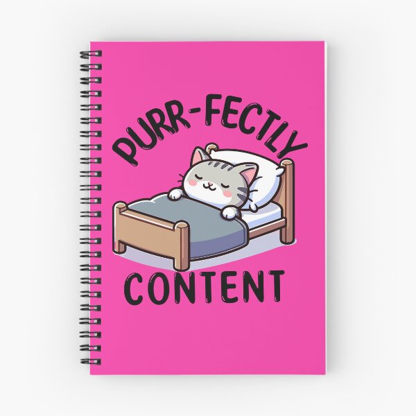 Item preview, Purrfectly Content Pun designed and sold by TwistedRabbit12.