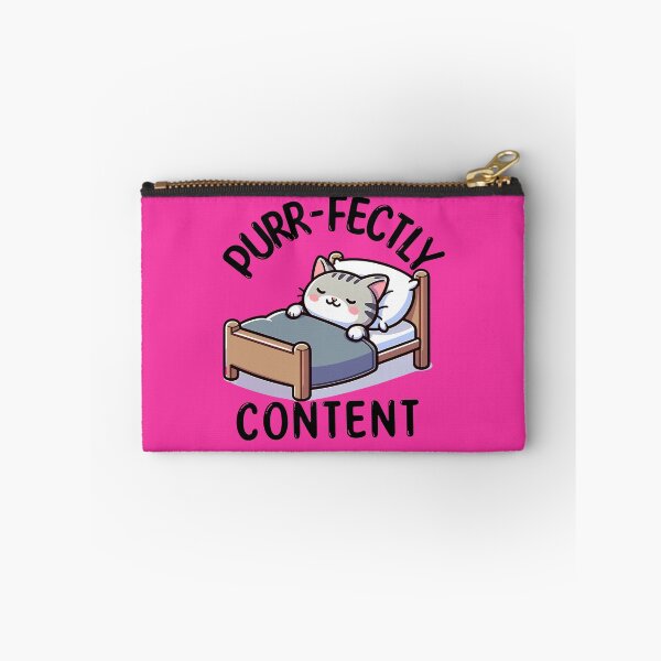 Item preview, Purrfectly Content Pun designed and sold by TwistedRabbit12.