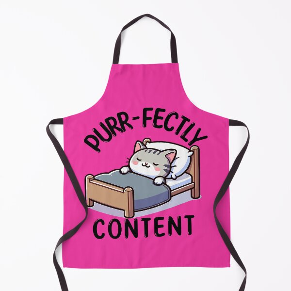Item preview, Purrfectly Content Pun designed and sold by TwistedRabbit12.