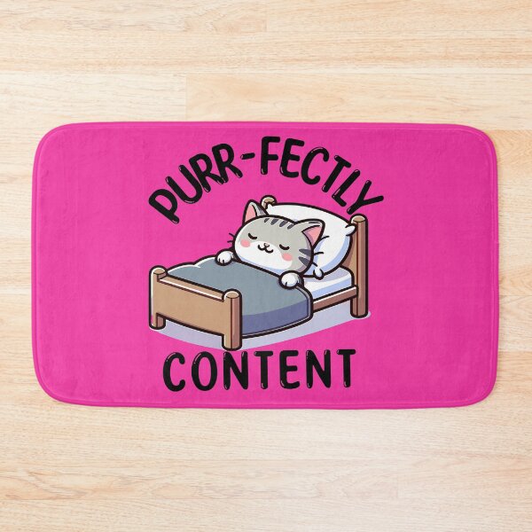Item preview, Purrfectly Content Pun designed and sold by TwistedRabbit12.