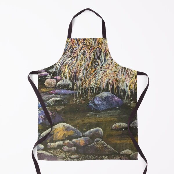 Item preview, Cedar Creek - watercolour painting of creek with rocks and grass designed and sold by Ann Russell.