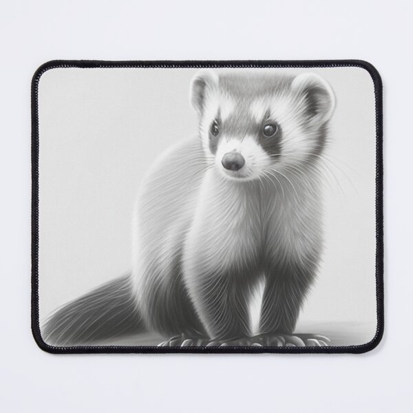 Item preview, Black and white wolverine pencil drawing designed and sold by Pencil-Art.