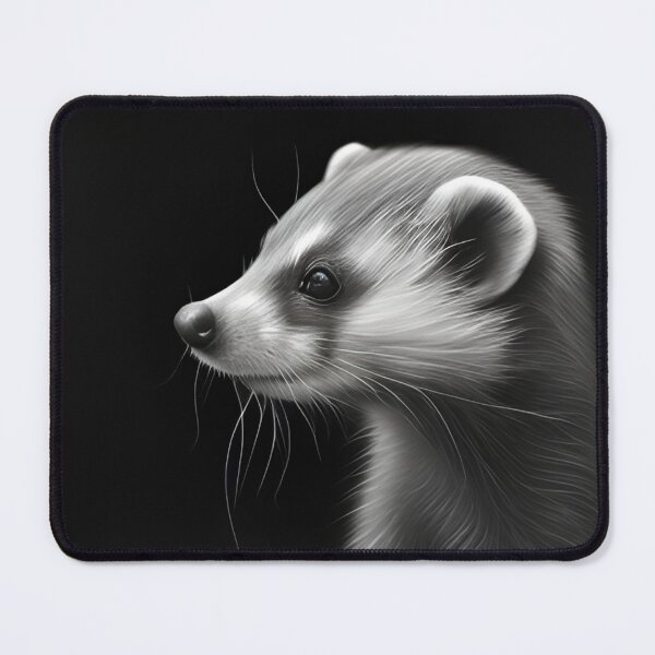 Item preview, Black and white wolverine pencil drawing designed and sold by Pencil-Art.