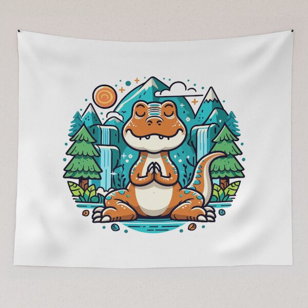 Item preview, T-Rex in Meditation designed and sold by Pattern-Parade.