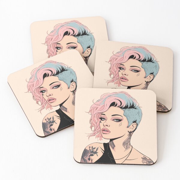 Item preview, The cute punk girl designed and sold by Ursule-art.
