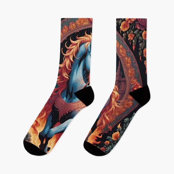 Item preview, Unicorn Flowers And Flames designed and sold by tpixx.