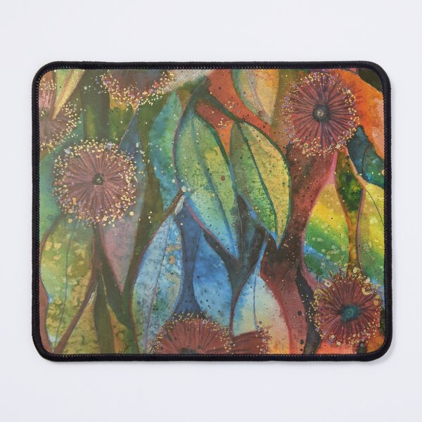 Item preview, Watercolour blossom in green and orange designed and sold by Ann Russell.