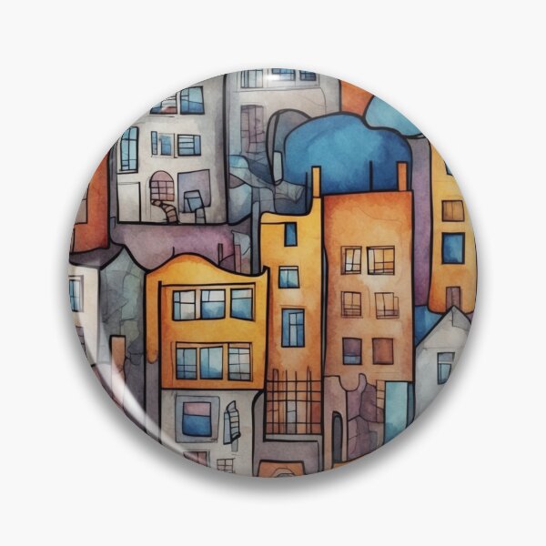 Item preview, Vibrant Cityscape Impressions V2 designed and sold by GracePaigePlaza.