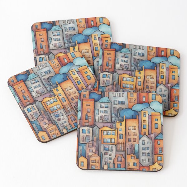 Item preview, Vibrant Cityscape Impressions V2 designed and sold by GracePaigePlaza.