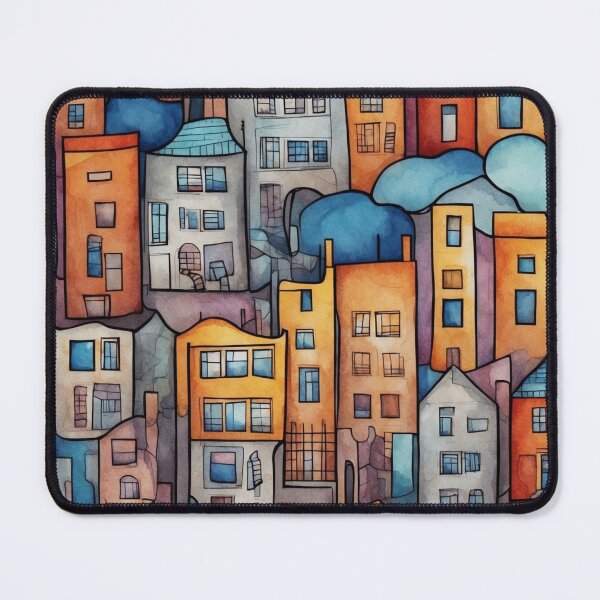 Item preview, Vibrant Cityscape Impressions V2 designed and sold by GracePaigePlaza.