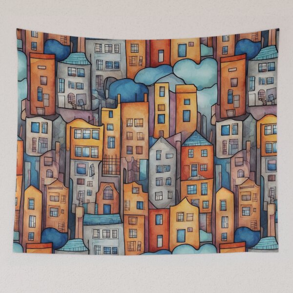 Item preview, Vibrant Cityscape Impressions V2 designed and sold by GracePaigePlaza.