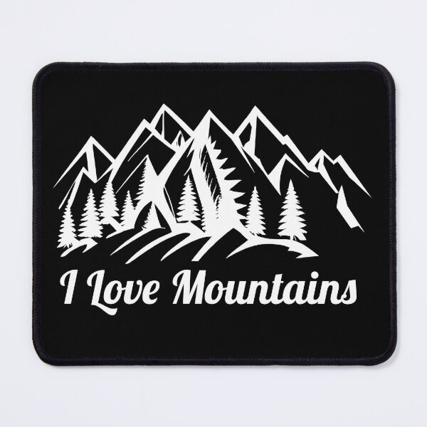 Item preview, I Love Mountains designed and sold by moderncolor.