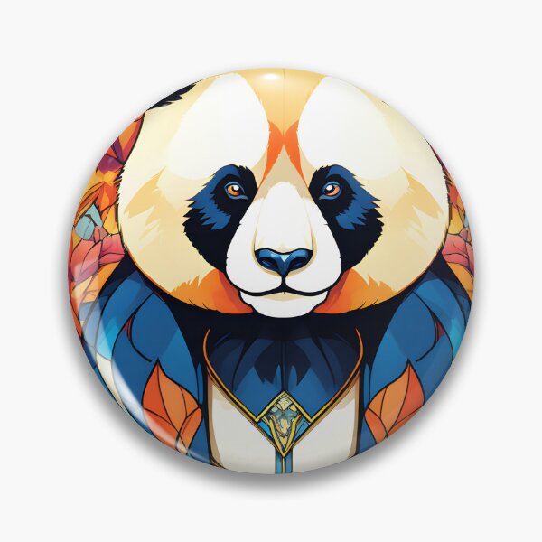 Item preview, Art Deco inspired picture of a Panda designed and sold by Petalandfur.