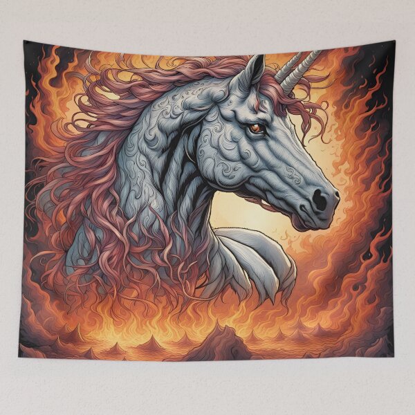 Item preview, Unicorn Heaven And Flames designed and sold by tpixx.
