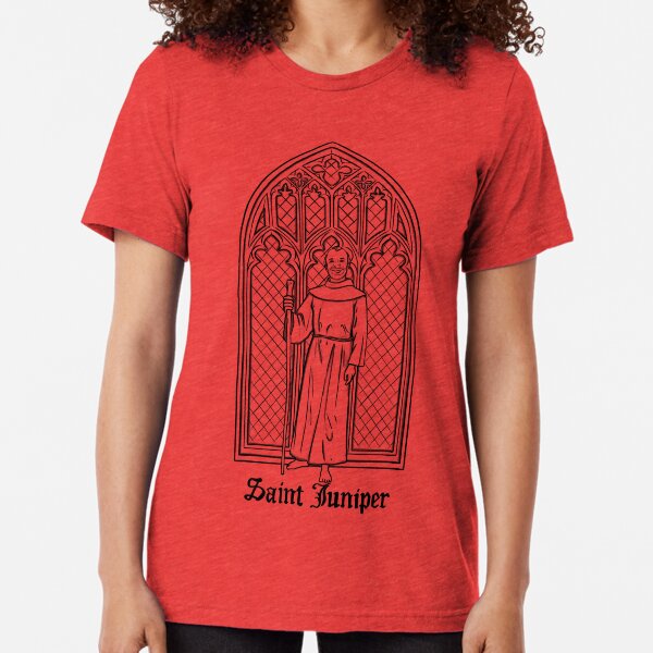 Saint Juniper in Black Tri-blend T-Shirt
