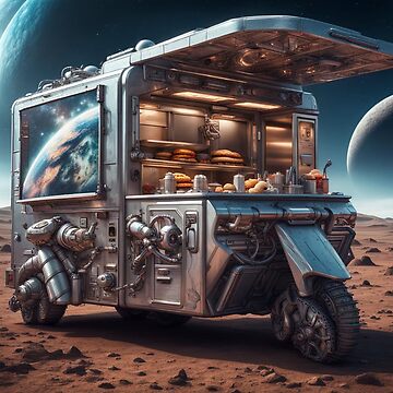 Artwork thumbnail, FoodTruck on a distant Planet by LenCarol
