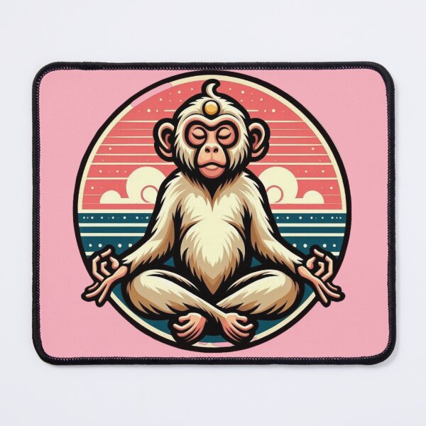 Item preview, Zen Monkey Meditation designed and sold by HeadTurningArt.