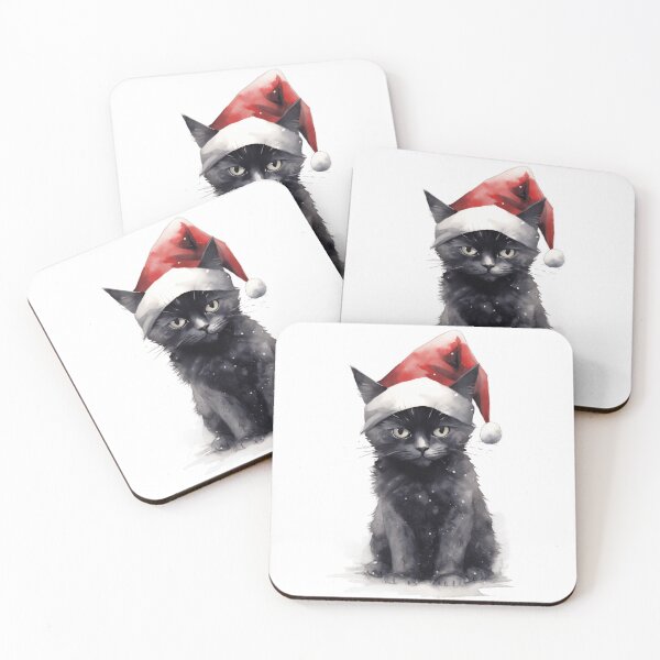 Item preview, Black Cat Loves Magic Including the Magic of Christmas! designed and sold by TurtleFishArt.