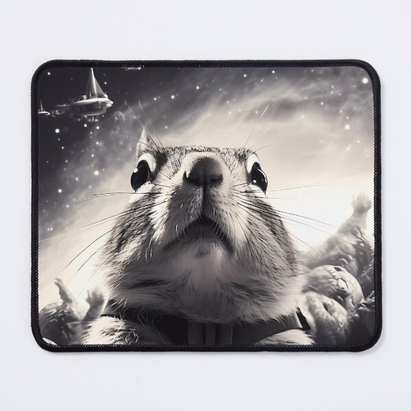 Item preview, Squirrel looking at alien ships designed and sold by Linework Studio.