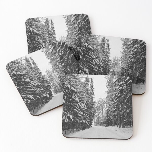 Item preview, Winter road 4 Parkkuu 2023 bw designed and sold by Jouko Lehto Photography.