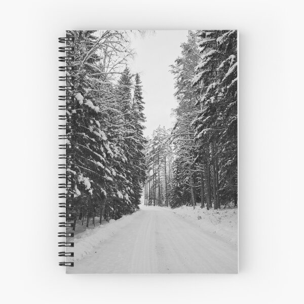 Item preview, Winter road 4 Parkkuu 2023 bw designed and sold by Jouko Lehto Photography.
