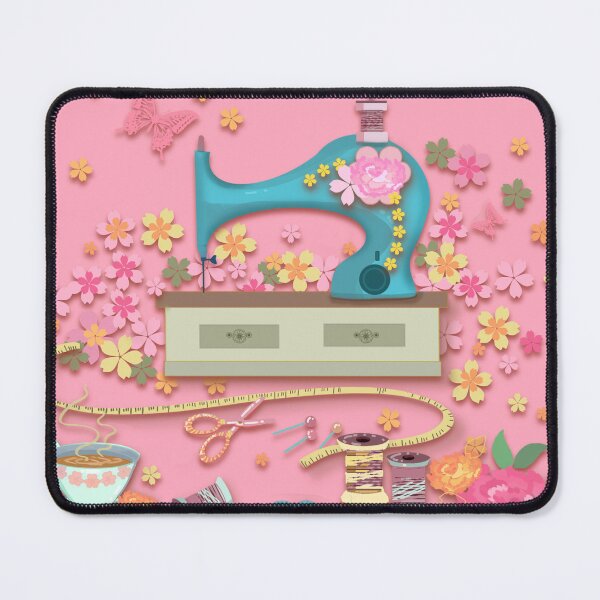 Item preview, Drawings of antique sewing machines and sewing equipment. designed and sold by Chattakan.