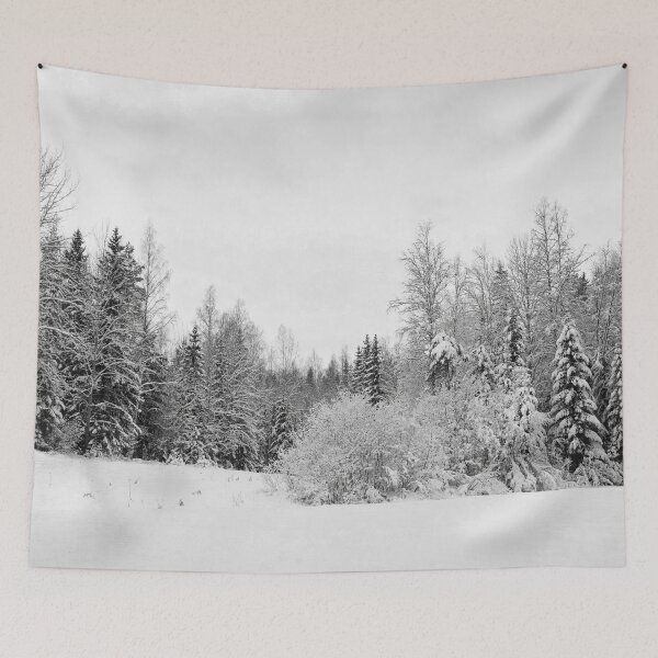 Artikelvorschau, Schnee auf den Feldern sw entworfen und verkauft von Jouko Lehto Photography.