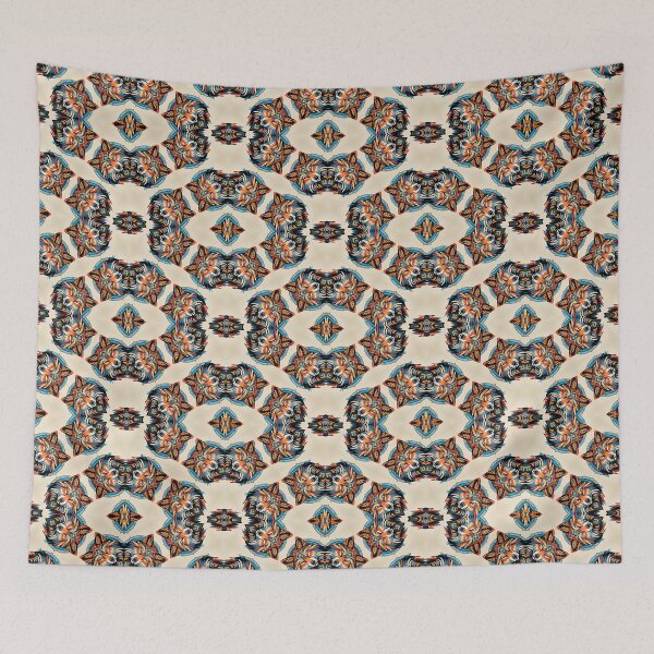 Item preview, Art Deco inspired picture of a Wolf Seamless Pattern designed and sold by Petalandfur.