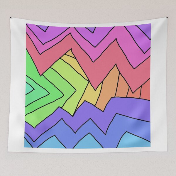 Item preview, Vibrant Triangular Abstractions: A Kaleidoscope of Colors designed and sold by EnjoYarty.