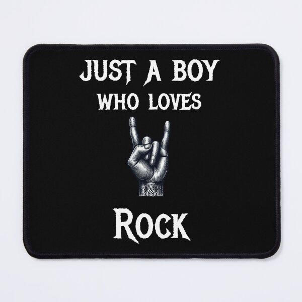 Item preview, Just a boy who loves rock designed and sold by HeadTurningArt.