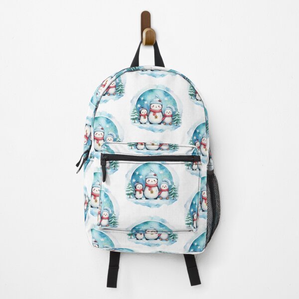 Item preview, Kawaii Family of Penguins on a Winter Walk designed and sold by TurtleFishArt.