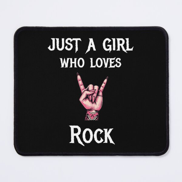 Item preview, Just a girl who loves rock designed and sold by HeadTurningArt.