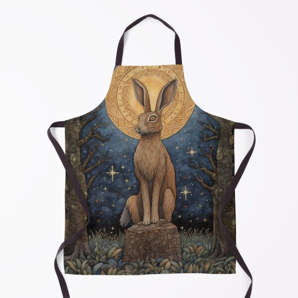 Item preview, Hare, Pagan Hare, Pagan Art, Moon, Animal, designed and sold by thewandswant.