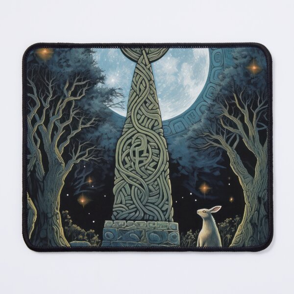 Item preview, Hare, Pagan Hare, Pagan Art, Moon, Animal, designed and sold by thewandswant.