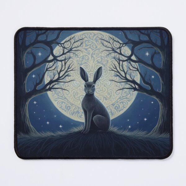 Item preview, Hare, Pagan Hare, Pagan Art, Moon, Animal, designed and sold by thewandswant.