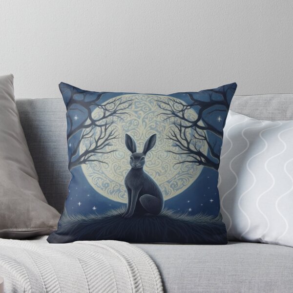 Item preview, Hare, Pagan Hare, Pagan Art, Moon, Animal, designed and sold by thewandswant.