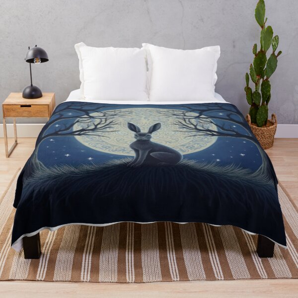 Item preview, Hare, Pagan Hare, Pagan Art, Moon, Animal, designed and sold by thewandswant.