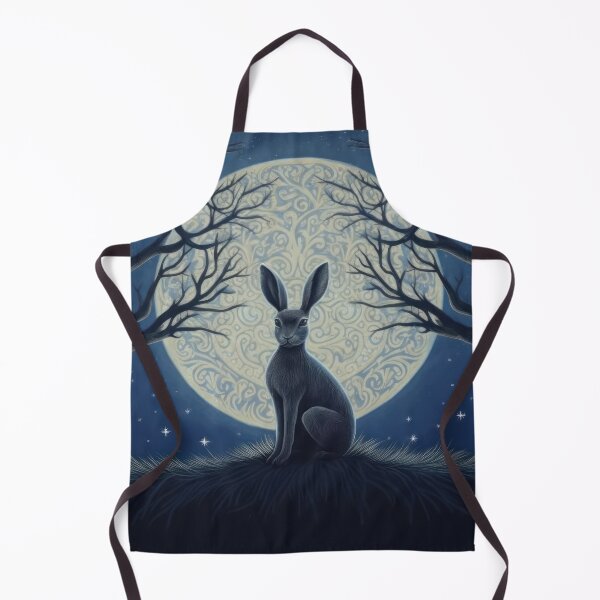 Item preview, Hare, Pagan Hare, Pagan Art, Moon, Animal, designed and sold by thewandswant.