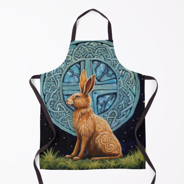 Item preview, Hare, Pagan Hare, Pagan Art, Moon, Animal, designed and sold by thewandswant.